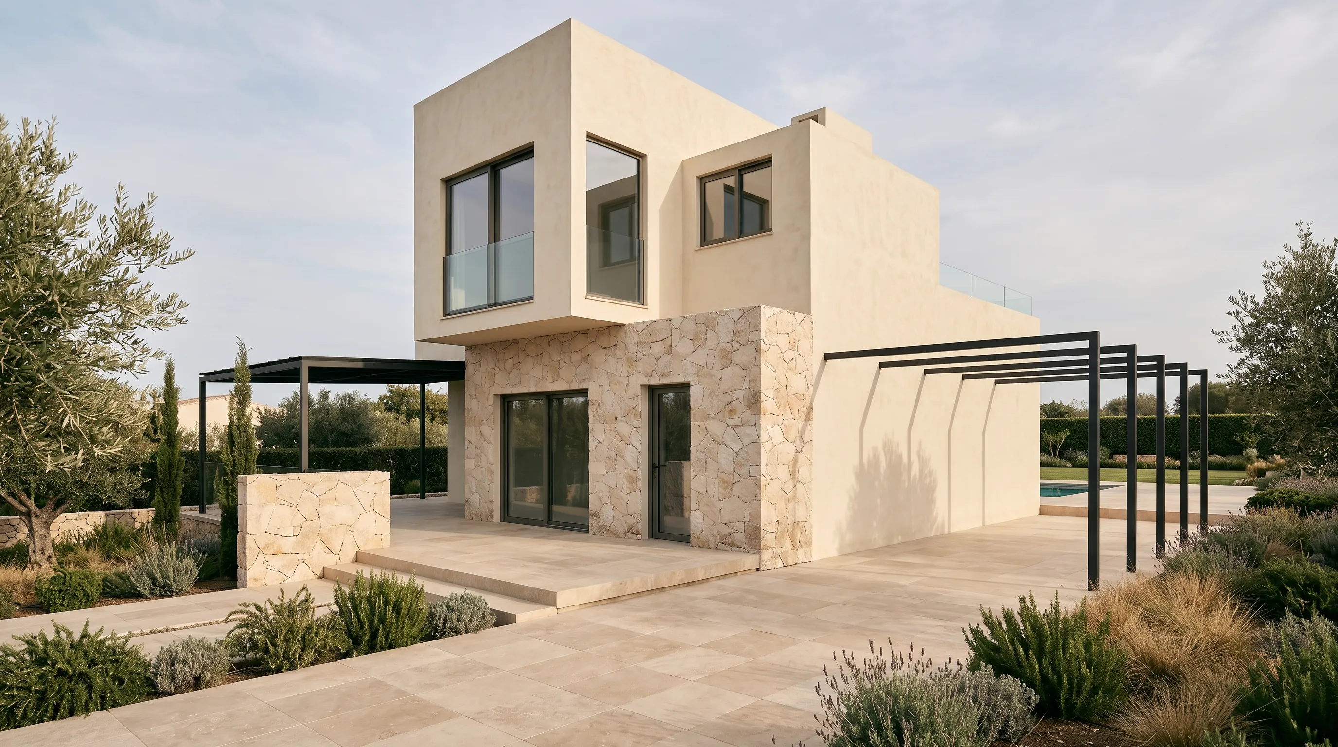 Coral Bay residence — entrance elevation